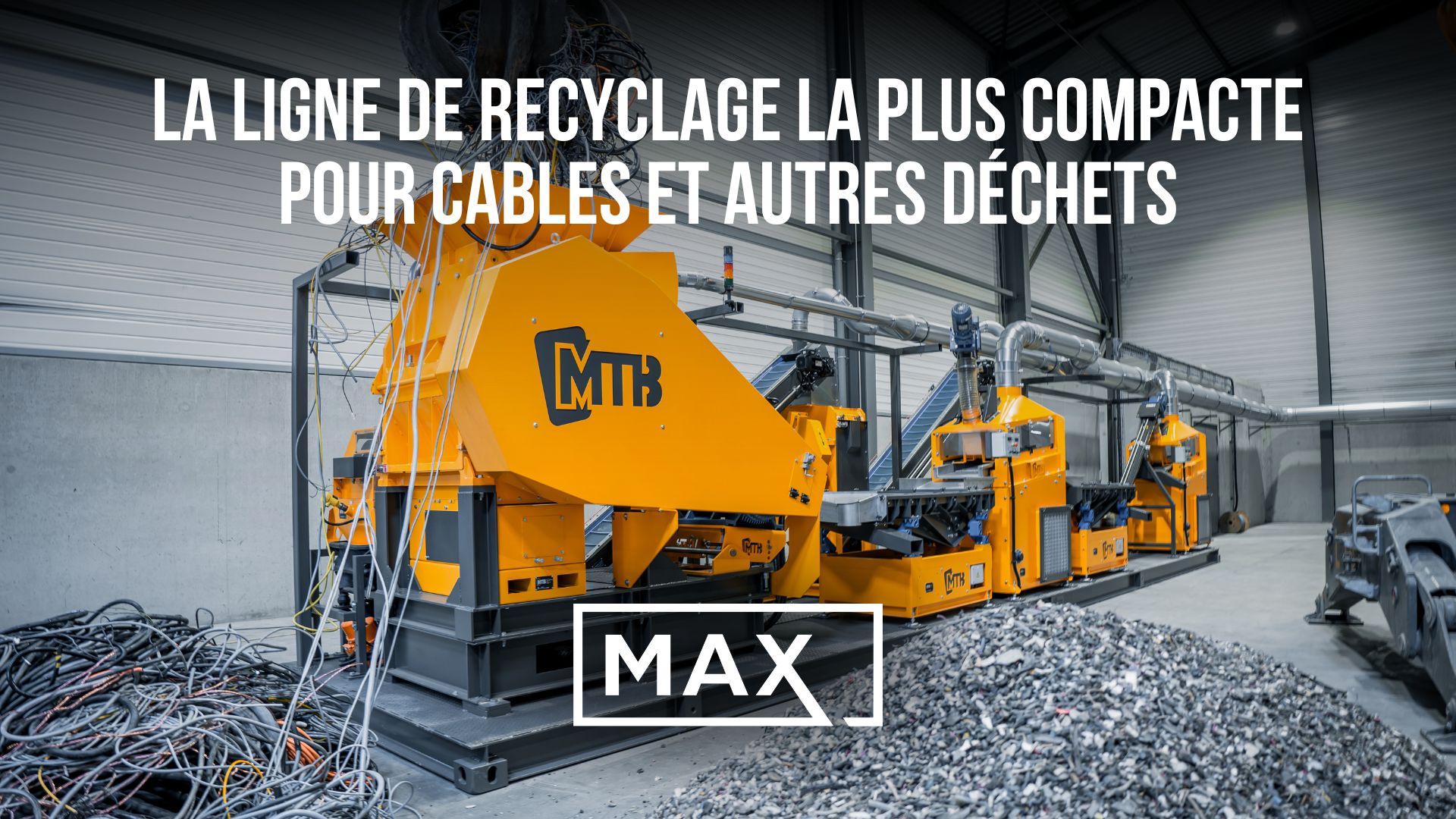 Ligne de recyclage de déchets compacte par MTB